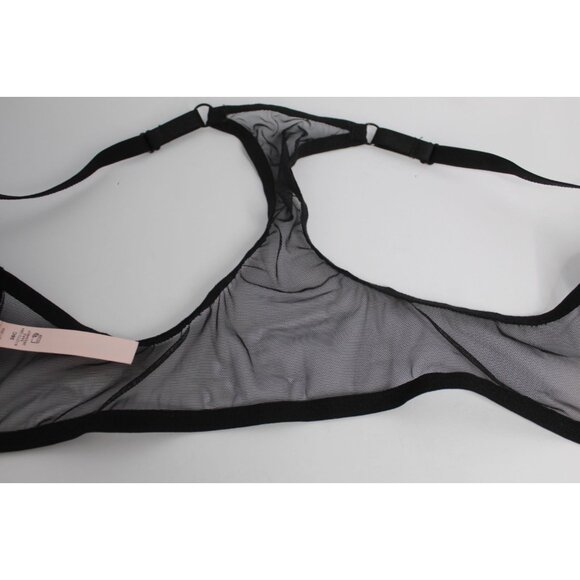 Victoria's Secret 38 C Black Solid Push Up Lace Lightly Padded Unwired Razorback - Picture 11 of 15